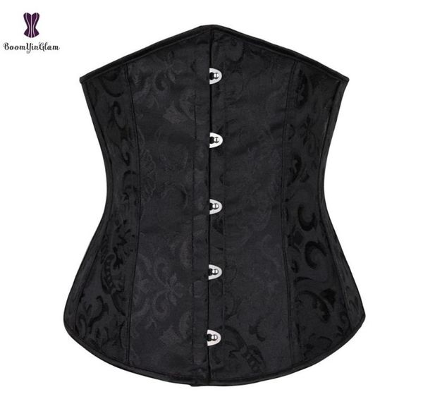 women underbust corset jacquard white black lace up boned waist trainer bustier bauques corselet xs6xl7422808, Black;white
women underbust corset jacquard white black lace up boned waist trainer bustier bauques corselet xs6xl7422808, Black;white