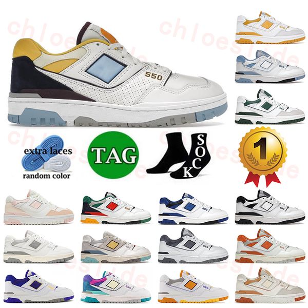 new 550 running shoes for men women 550s designer sneakers marquette sea salt yellow white pink cream black white black mens womens outdoor 
new 550 running shoes for men women 550s designer sneakers marquette sea salt yellow white pink cream black white black mens womens outdoor