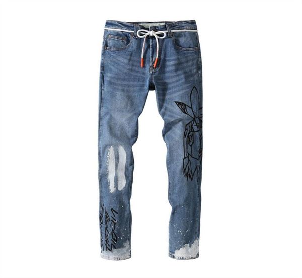 mens jeans european and american high street graffiti printing fashion pants straight tube repair height7944826, Blue
mens jeans european and american high street graffiti printing fashion pants straight tube repair height7944826, Blue
