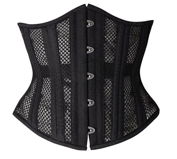 24 steel bones women mesh instant shape waist trainer underbust corset body shapers 28cm height torso girdles waist slimming belt 8803999, Black;white
24 steel bones women mesh instant shape waist trainer underbust corset body shapers 28cm height torso girdles waist slimming belt 8803999, Black;white