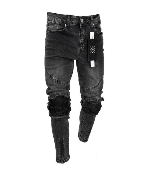 fashion men039s jeans new black hole elastic zipper color black hip hop pants for men l3xl3396144, Blue
fashion men039s jeans new black hole elastic zipper color black hip hop pants for men l3xl3396144, Blue