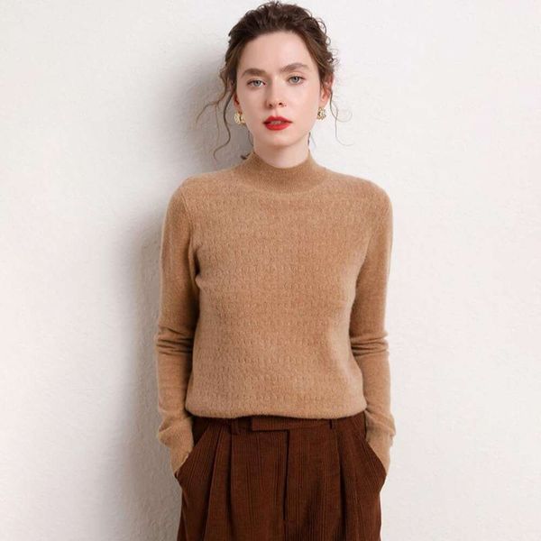 autumn and winter style half womens sweaters high neck cashmere sweater pure goat wool pullover short thickened, White;black
autumn and winter style half womens sweaters high neck cashmere sweater pure goat wool pullover short thickened, White;black