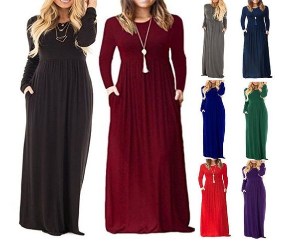 new plus size women long sleeve caual solid color oneck maxi pockets dress long loose beach party tunic dress7084358, Black;gray
new plus size women long sleeve caual solid color oneck maxi pockets dress long loose beach party tunic dress7084358, Black;gray