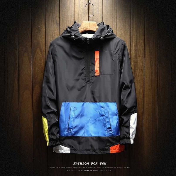 2019 autumn men's jacket plus size 5xl loose colorblock hoodies bomber jackets baseball uniform windbreaker streetwear coats, Black;brown
2019 autumn men's jacket plus size 5xl loose colorblock hoodies bomber jackets baseball uniform windbreaker streetwear coats, Black;brown