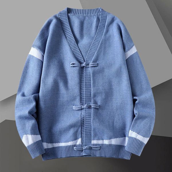 men's sweaters fall chinese style handicap knitwears knitting cardigan man long sleeve slim fit sweater male garment coat 230831, White;black
men's sweaters fall chinese style handicap knitwears knitting cardigan man long sleeve slim fit sweater male garment coat 230831, White;black