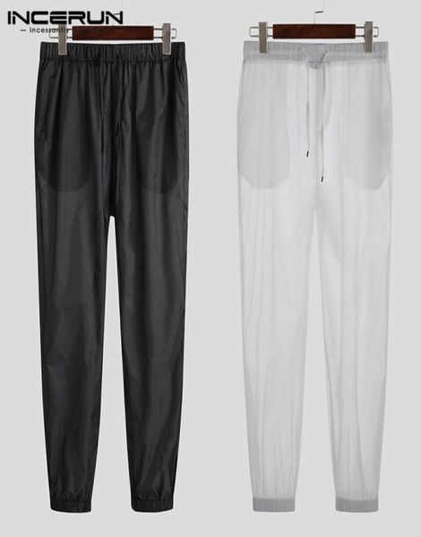 men039s pants incerun fashion see through men joggers vacation solid loose transparent beach breathable summer trousers8531970, Black
men039s pants incerun fashion see through men joggers vacation solid loose transparent beach breathable summer trousers8531970, Black