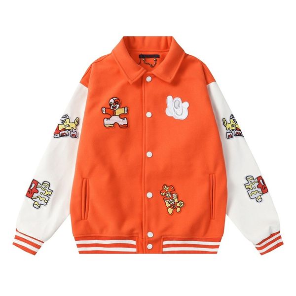 men's jacket baseball uniform flat embroidery pull side high street jacket color black white street fashion catwalk, Black;brown
men's jacket baseball uniform flat embroidery pull side high street jacket color black white street fashion catwalk, Black;brown