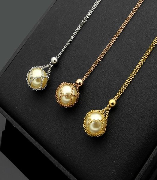 new titanium steel jewelry mesh bag white pearl couple pendant love necklace ladies pearl necklace long 46cm pendant diameter 12c3216723, Silver
new titanium steel jewelry mesh bag white pearl couple pendant love necklace ladies pearl necklace long 46cm pendant diameter 12c3216723, Silver