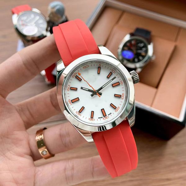 limited edition automatic watch for men red rubber strap 2813 movement 39mm men's watch 316l white dial watch, Slivery;brown
limited edition automatic watch for men red rubber strap 2813 movement 39mm men's watch 316l white dial watch, Slivery;brown