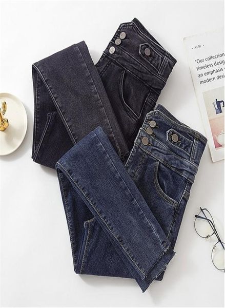 2020 new skinny jeans high waist three button black denim pencil pants for woman korean chic fashion long jean female c11235401412, Black;white
2020 new skinny jeans high waist three button black denim pencil pants for woman korean chic fashion long jean female c11235401412, Black;white