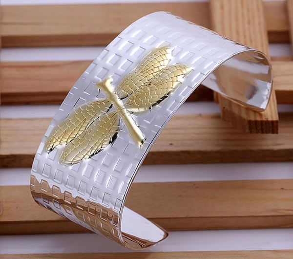 new 925 sterling silver bangle for women men925 silver fashion jewelry lovely dragonfly cuff bangle italy 2018 new arrival xmas g3236308, Golden;silver
new 925 sterling silver bangle for women men925 silver fashion jewelry lovely dragonfly cuff bangle italy 2018 new arrival xmas g3236308, Golden;silver