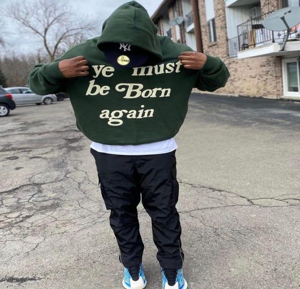 men hoodie ye must be born again letter foam printed high street hip hop hoodies hooded sweatshirt5443004, Black
men hoodie ye must be born again letter foam printed high street hip hop hoodies hooded sweatshirt5443004, Black