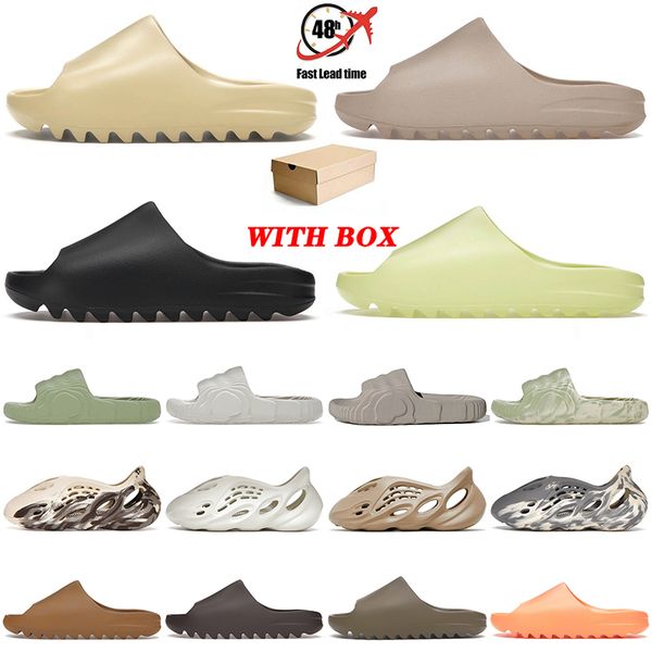 2023 new with box slides foam runner kanyes onyx bone azure resin earth brown ochre sandals sliders runners mens women shoes loafers casual, Black
2023 new with box slides foam runner kanyes onyx bone azure resin earth brown ochre sandals sliders runners mens women shoes loafers casual, Black