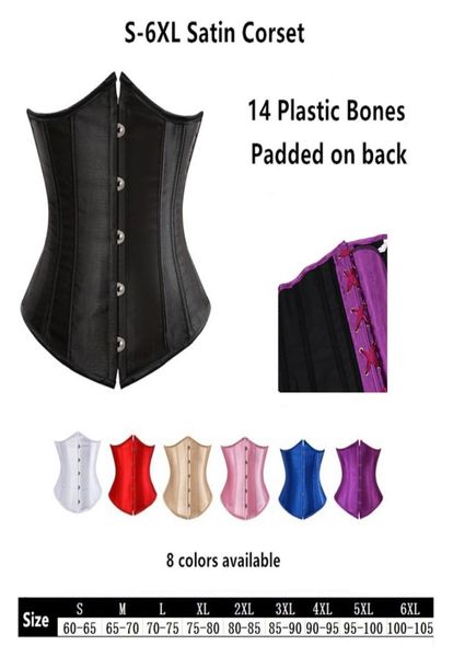 14pcs plastic boned women back padded gothic satin underbust bodyshaper big plus size white bridal corset fashion lady039s wais6743062, Black;white
14pcs plastic boned women back padded gothic satin underbust bodyshaper big plus size white bridal corset fashion lady039s wais6743062, Black;white
