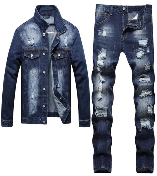 blue ripped hole men039s 2pcs jeans sets 2022 tracksuits fashion slim long sleeve jacket matching straight jeans casual denim s1808290, Gray
blue ripped hole men039s 2pcs jeans sets 2022 tracksuits fashion slim long sleeve jacket matching straight jeans casual denim s1808290, Gray