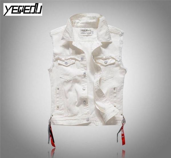 3409 2018 punk slim fashion white denim vests men sleeveless jean jacket men streetwear gilet homme biker jeans vest m3xl1446721, Black;white
3409 2018 punk slim fashion white denim vests men sleeveless jean jacket men streetwear gilet homme biker jeans vest m3xl1446721, Black;white
