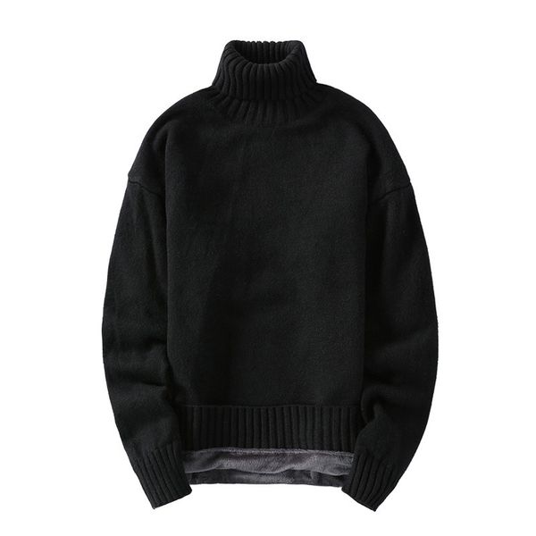 men's sweaters 2023 autumnwinter plush thickened high neck sweater fashion versatile solid color simple personalized knitwear 230831, White;black
men's sweaters 2023 autumnwinter plush thickened high neck sweater fashion versatile solid color simple personalized knitwear 230831, White;black