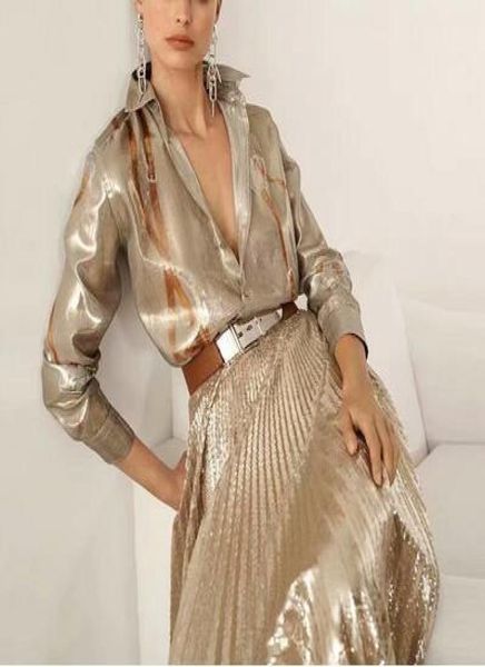 new fashion autumn party workplace shirts mesh sequins loose half skirt vintage elegant chic women039s s4842455, White;black
new fashion autumn party workplace shirts mesh sequins loose half skirt vintage elegant chic women039s s4842455, White;black