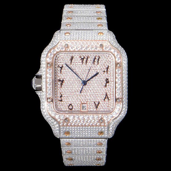 diamond mens watch automatic mechanical watch 40mm with diamond-studded steel bracelet wristwatch busins wristwatch montre de luxe, Silver
diamond mens watch automatic mechanical watch 40mm with diamond-studded steel bracelet wristwatch busins wristwatch montre de luxe, Silver