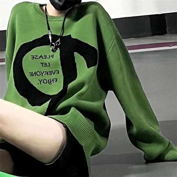 spring and autumn style japanese korean lazy sweater alphabet design sense small t shirt womens outfit, White;black
spring and autumn style japanese korean lazy sweater alphabet design sense small t shirt womens outfit, White;black