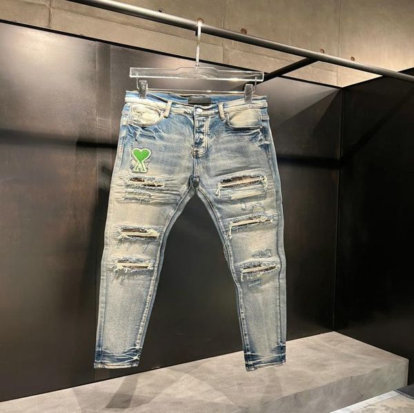 20ss016 mens designer jeans distressed ripped biker slim fit motorcycle denim for men s fashion jean mans pants pour h1370417, Blue
20ss016 mens designer jeans distressed ripped biker slim fit motorcycle denim for men s fashion jean mans pants pour h1370417, Blue