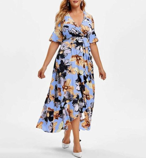 casual dresses summer floral printed bohemian holiday style large size women dress vneck wide loose plus size casual beach long s9949322, Black;gray
casual dresses summer floral printed bohemian holiday style large size women dress vneck wide loose plus size casual beach long s9949322, Black;gray