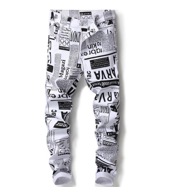 newspaper printed pattern designer jeans men039s white letter painted elastic skinny pants slim trousers size 2938 5011 high 4255443, Blue
newspaper printed pattern designer jeans men039s white letter painted elastic skinny pants slim trousers size 2938 5011 high 4255443, Blue