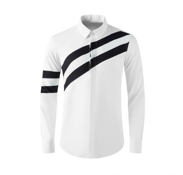 men shirt luxury cotton men shirts hit the color patchwok long sleeve slim business male dress shirts plus size2765794, White;black
men shirt luxury cotton men shirts hit the color patchwok long sleeve slim business male dress shirts plus size2765794, White;black