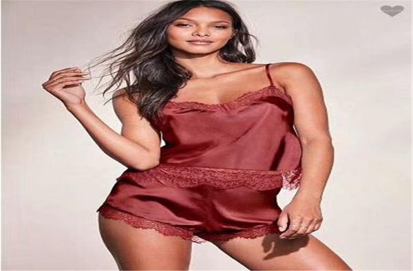 sleep wears women sleepwear pyjama sets sleeveless strap lace trim satin cami nightwear summer home8229325, Black;red
sleep wears women sleepwear pyjama sets sleeveless strap lace trim satin cami nightwear summer home8229325, Black;red