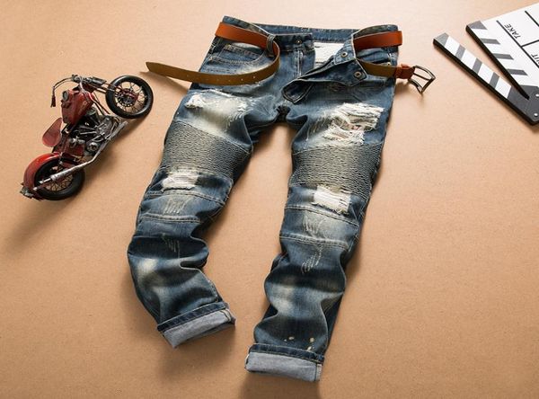 whole2016 fashion slim skinny slim fit zips black cotton mens jeans distressed denim cotton male pants8234216, Blue
whole2016 fashion slim skinny slim fit zips black cotton mens jeans distressed denim cotton male pants8234216, Blue