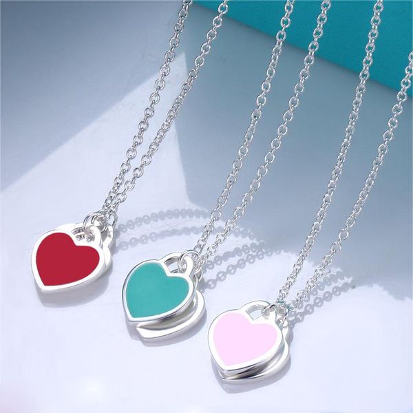 stainless steel sweet love heart designer pendant necklace for women cross chain pink blue red cute choker luxury brand necklaces jewelry gi, Silver
stainless steel sweet love heart designer pendant necklace for women cross chain pink blue red cute choker luxury brand necklaces jewelry gi, Silver