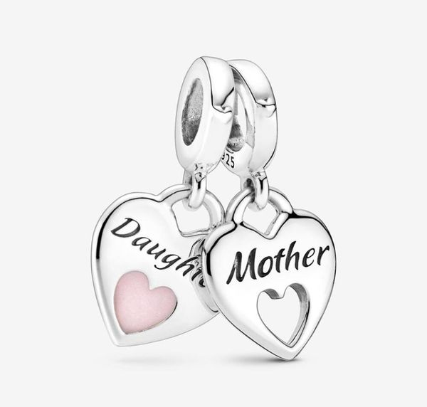 2020 winter new 925 sterling silver beads double heart split dangle charm fit original pan bracelet christmas jewelry1101889, Black
2020 winter new 925 sterling silver beads double heart split dangle charm fit original pan bracelet christmas jewelry1101889, Black
