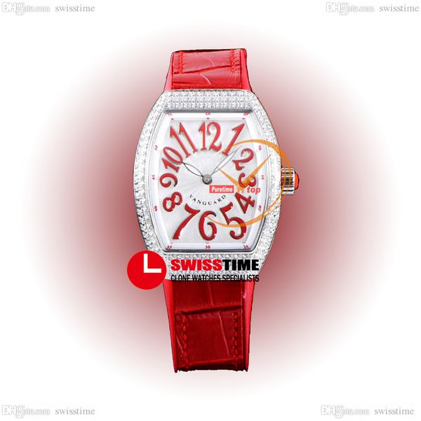 abf v32 vanguard color dream swiss quartz chronograph ladies watch womens diamonds case mop dial big number red leather rubber super edition, Slivery;brown
abf v32 vanguard color dream swiss quartz chronograph ladies watch womens diamonds case mop dial big number red leather rubber super edition, Slivery;brown