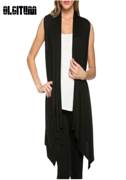autumn women long cardigan knitted sleeveless open stitch oneck outwear solid color loose sweater coats ve0437378981, Black;white
autumn women long cardigan knitted sleeveless open stitch oneck outwear solid color loose sweater coats ve0437378981, Black;white
