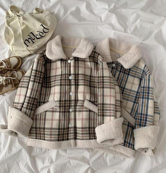 women039s jackets plaid wool coat women casual long sleeve 2021 autumn winter hong kong style fashion warm outwear 381059, Black;brown
women039s jackets plaid wool coat women casual long sleeve 2021 autumn winter hong kong style fashion warm outwear 381059, Black;brown