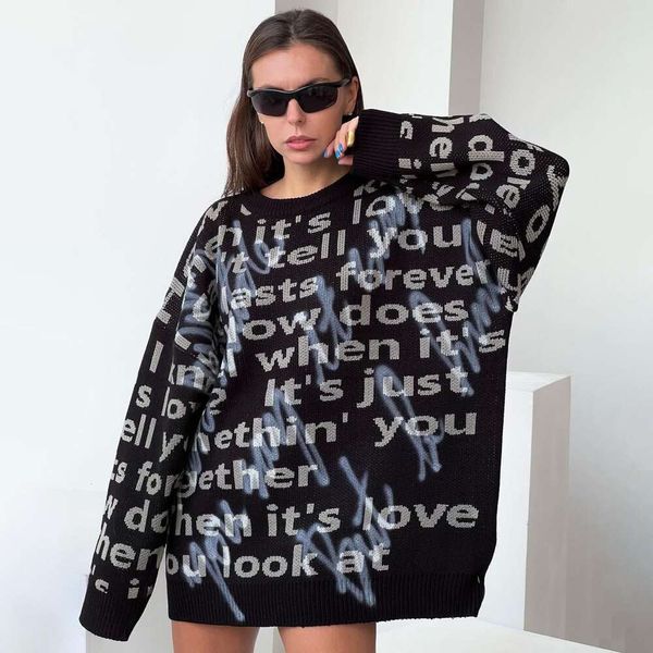 millennial style street shooting sweater trendy womens loose colcolored letter embroidered blouse autumn and winter, White;black
millennial style street shooting sweater trendy womens loose colcolored letter embroidered blouse autumn and winter, White;black