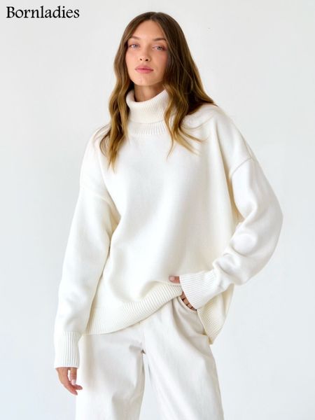 women's sweaters bornladies women turtleneck sweater chic autumn winter thick warm pullover oversized casual loose knitted jumper femal, White;black
women's sweaters bornladies women turtleneck sweater chic autumn winter thick warm pullover oversized casual loose knitted jumper femal, White;black