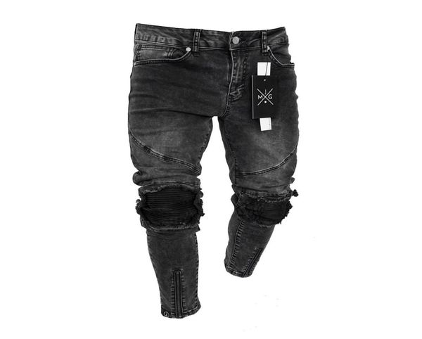 fashion men039s jeans new black hole elastic zipper color black hip hop pants for men l3xl2378385, Blue
fashion men039s jeans new black hole elastic zipper color black hip hop pants for men l3xl2378385, Blue