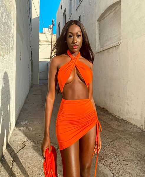 halter crop and skirt drawstring two piece dress for women club party outfits summer bodycon ruched coord set3251556, White
halter crop and skirt drawstring two piece dress for women club party outfits summer bodycon ruched coord set3251556, White