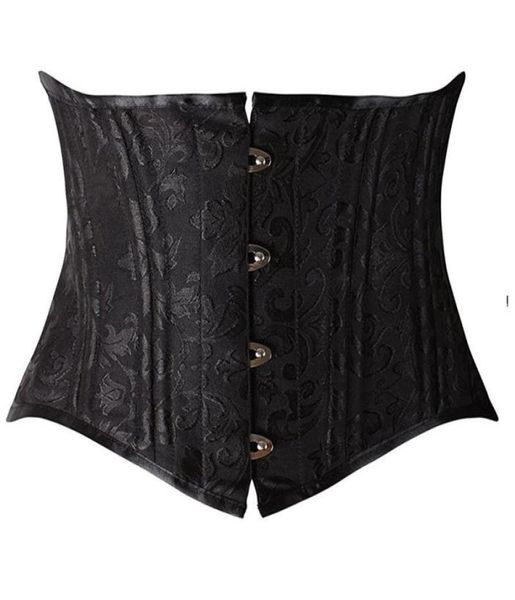 24 double flat boned short torso corsets steel boned padded waist trainer body shaper brocade jacquard underbust corset women slim8564950, Black;white
24 double flat boned short torso corsets steel boned padded waist trainer body shaper brocade jacquard underbust corset women slim8564950, Black;white
