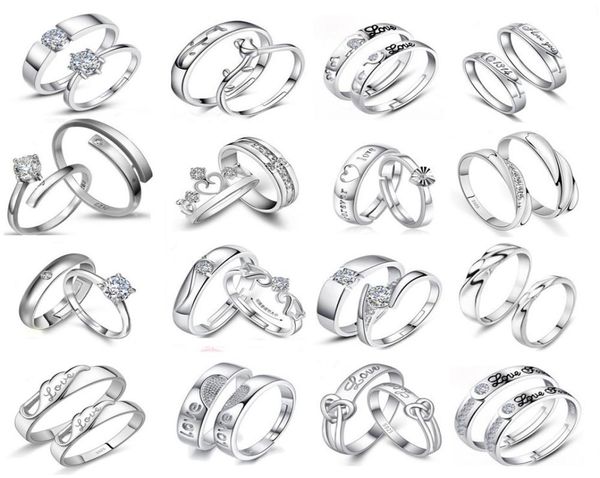 20pairslot simple silver color copper adjustable diamonds love rings for lovers couple wedding engagement jewelry mix style valen2588063, Slivery;golden
20pairslot simple silver color copper adjustable diamonds love rings for lovers couple wedding engagement jewelry mix style valen2588063, Slivery;golden