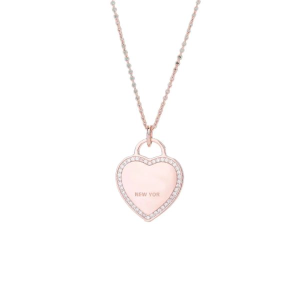 tiff diamond heart necklace women's accessories with diamond single heart letter necklace anniversary gift holiday gift, Silver
tiff diamond heart necklace women's accessories with diamond single heart letter necklace anniversary gift holiday gift, Silver