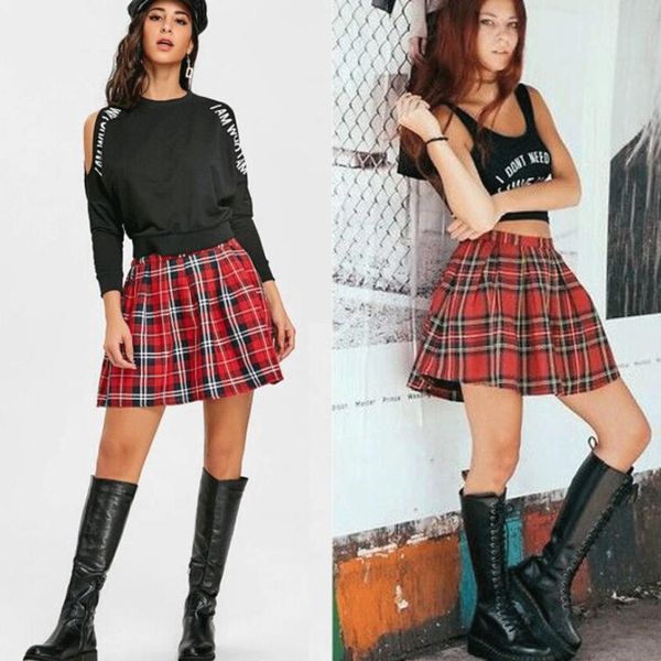 new spring skirts womens casual cute summer plaid pleated skirt short girls cheerleaders costumes8641374, Black
new spring skirts womens casual cute summer plaid pleated skirt short girls cheerleaders costumes8641374, Black