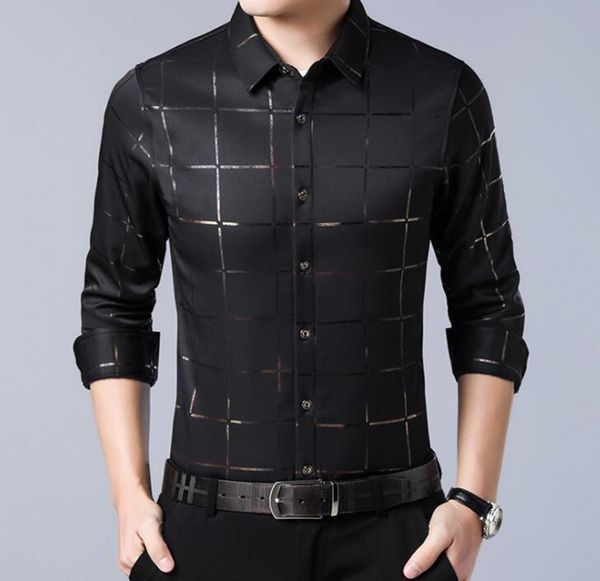 new men039s shirt fashion brand men long sleeve shirt casual plaid social dress shirts slim fit men clothes3779902, White;black
new men039s shirt fashion brand men long sleeve shirt casual plaid social dress shirts slim fit men clothes3779902, White;black