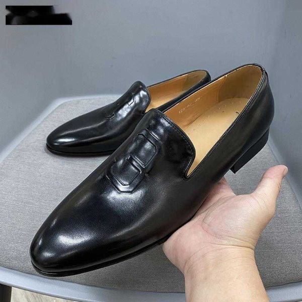 dress shoes loafers for men genuine leather solid color fashion business casual party daily versatile simple lightweight classic, Black
dress shoes loafers for men genuine leather solid color fashion business casual party daily versatile simple lightweight classic, Black