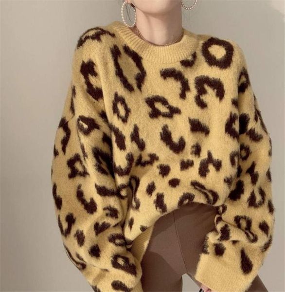 autumn winter sweater women leopard long sleeve round neck knittied casual pullover vintage female sweater tt11828388762, White;black
autumn winter sweater women leopard long sleeve round neck knittied casual pullover vintage female sweater tt11828388762, White;black