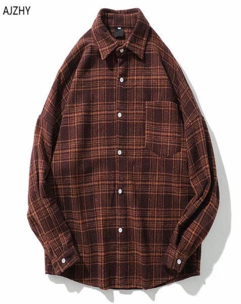 casual men shirt long sleeve autumn winter thick plaid flannel shirts mens of women vintage japanese streetwear pocket camisas8001018, White;black
casual men shirt long sleeve autumn winter thick plaid flannel shirts mens of women vintage japanese streetwear pocket camisas8001018, White;black