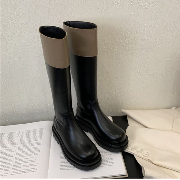 woman knee-high boots fashion zipper leather square heel knight booties trend women's long boots for girls shoes 35-40, Black
woman knee-high boots fashion zipper leather square heel knight booties trend women's long boots for girls shoes 35-40, Black