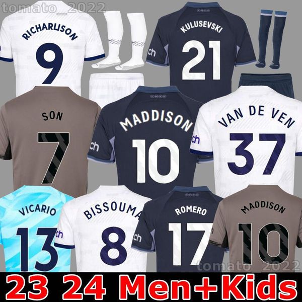 men kids 23 24 son soccer jerseys 2023 2024 jersey football shirt third maddison lloris romero perisic kulusevski bentancur kane richarlison, Black;yellow
men kids 23 24 son soccer jerseys 2023 2024 jersey football shirt third maddison lloris romero perisic kulusevski bentancur kane richarlison, Black;yellow