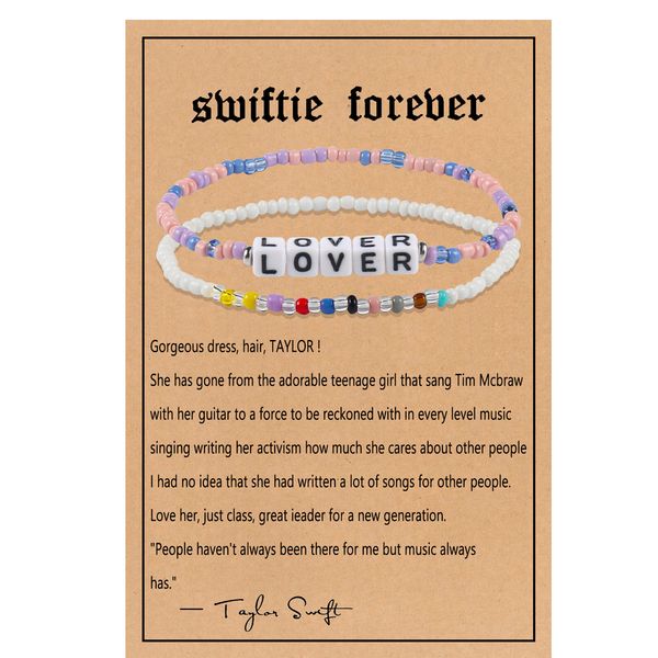 bracelet set beaded colorful letter square bead music jewelry bracelet friendship bracelet with card, Black
bracelet set beaded colorful letter square bead music jewelry bracelet friendship bracelet with card, Black